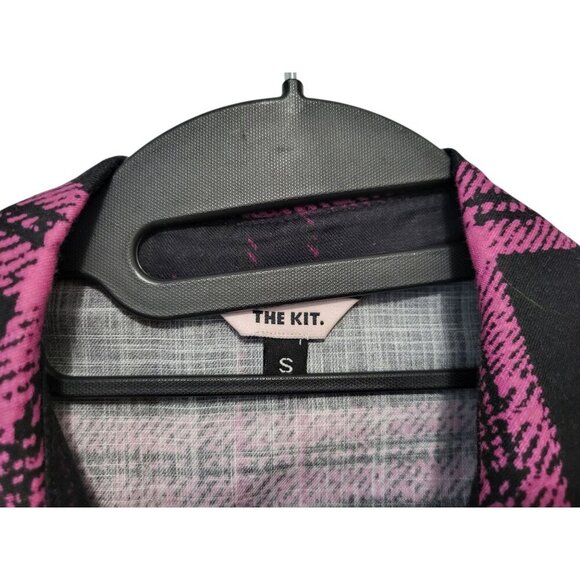 THE KIT Dottie Jumpsuit Plaid Slub Cotton Straight Leg - Picture 13 of 16